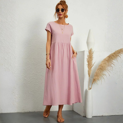 Robe longue fluide femme élégante et confortable été