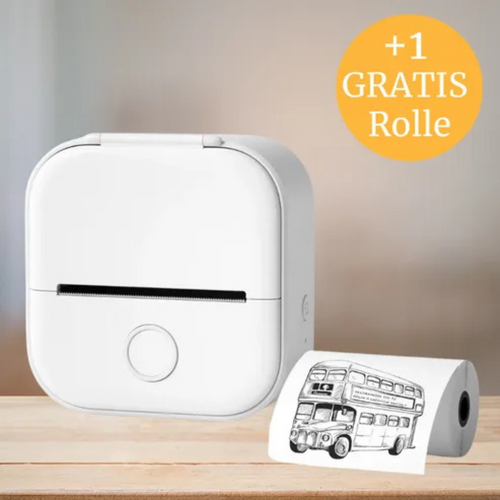 Tragbarer Mini-Thermodrucker für Notizen und Etiketten