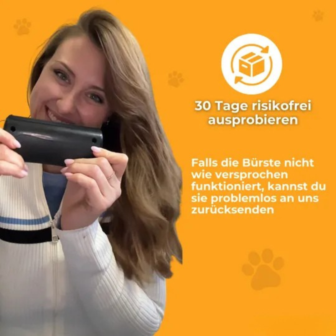 Selbstreinigende Bürste für Tiere