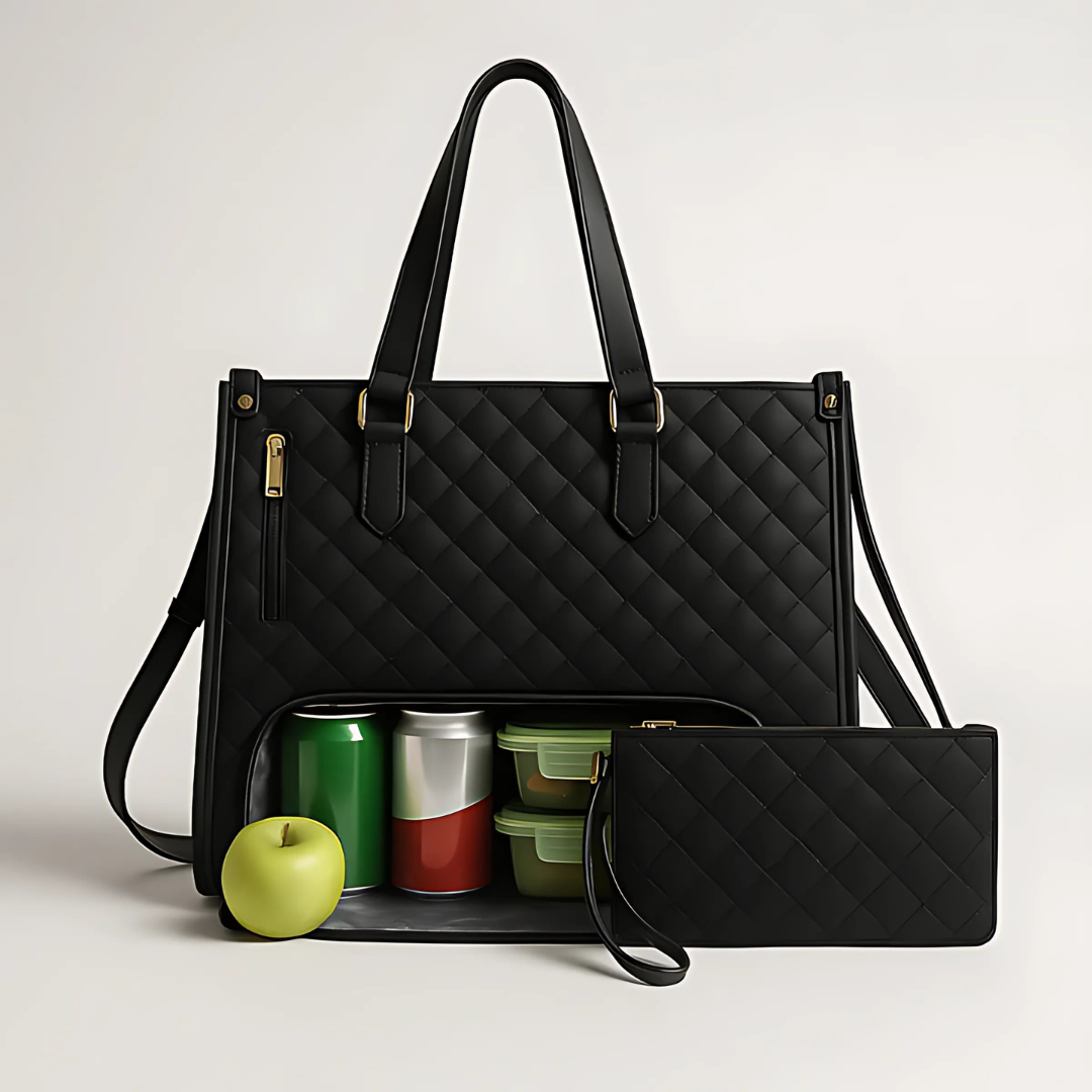 3-in-1 Damenhandtasche mit Laptop