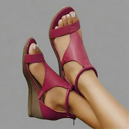 Elegante orthopädische Ledersandalen aus Echtleder