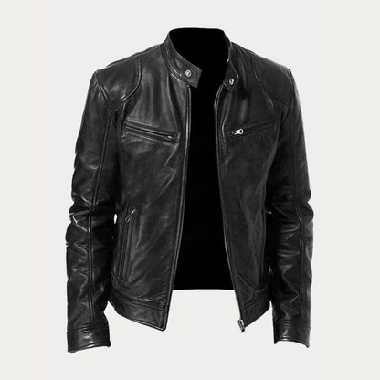 Veste en cuir homme