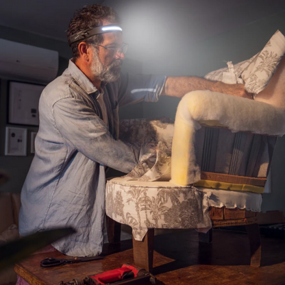 Wiederaufladbare LED-Stirnlampe mit Bewegungssensor