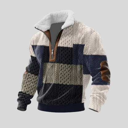 Pull polaire à col montant avec zip