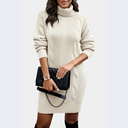 Strickkleid mit Rollkragen