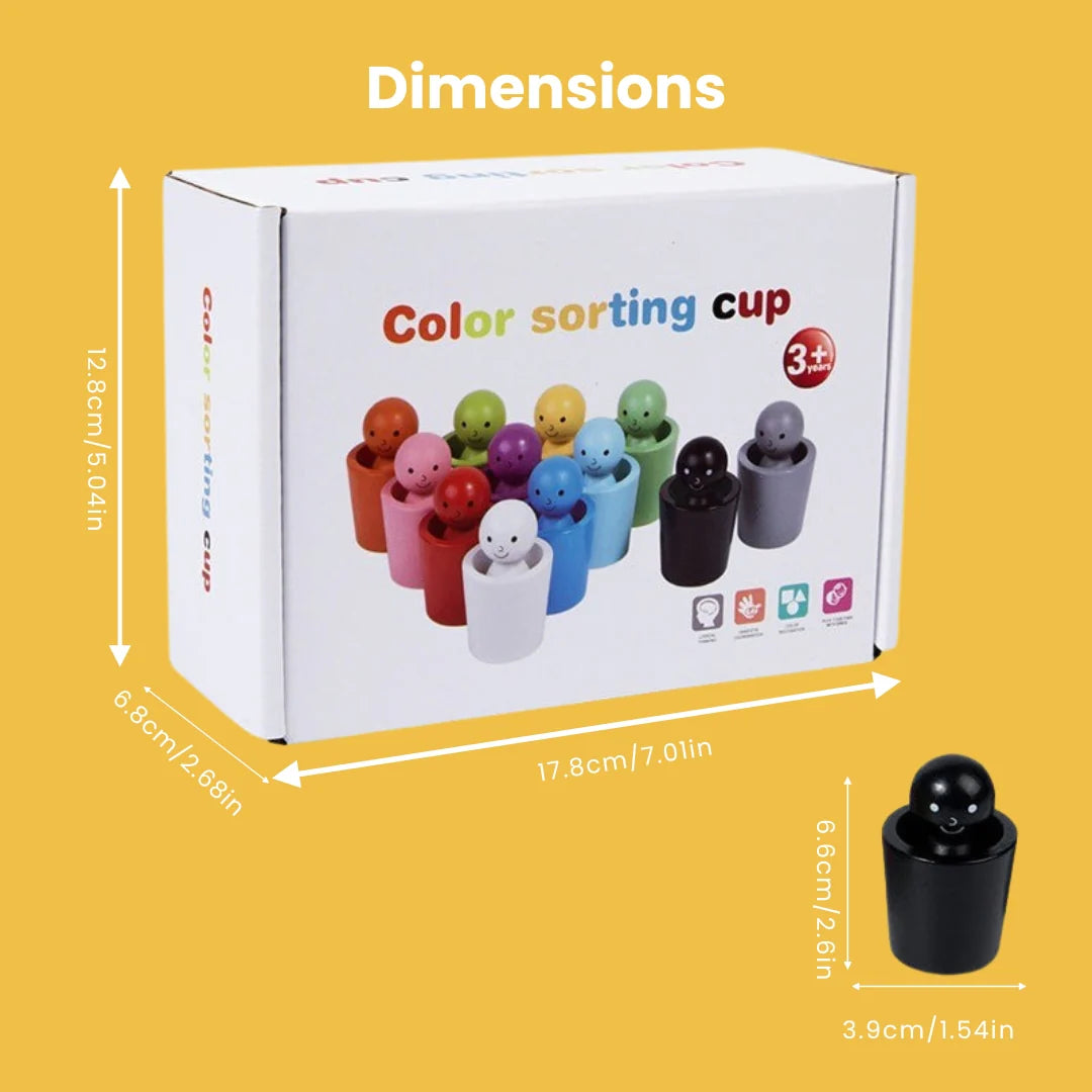 Jeu Montessori en Bois pour Apprendre les Couleurs