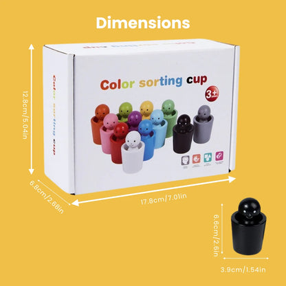 Jeu Montessori en Bois pour Apprendre les Couleurs