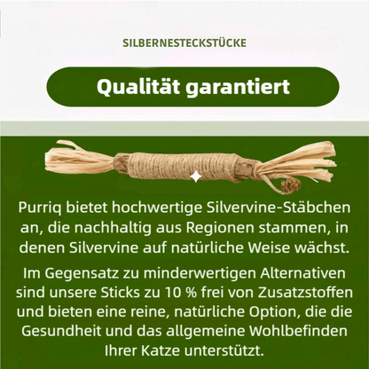 Natürliche Zahnstocher aus Silvervine für Katzen