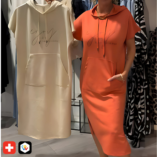 Bequemes Kapuzenkleid für Damen