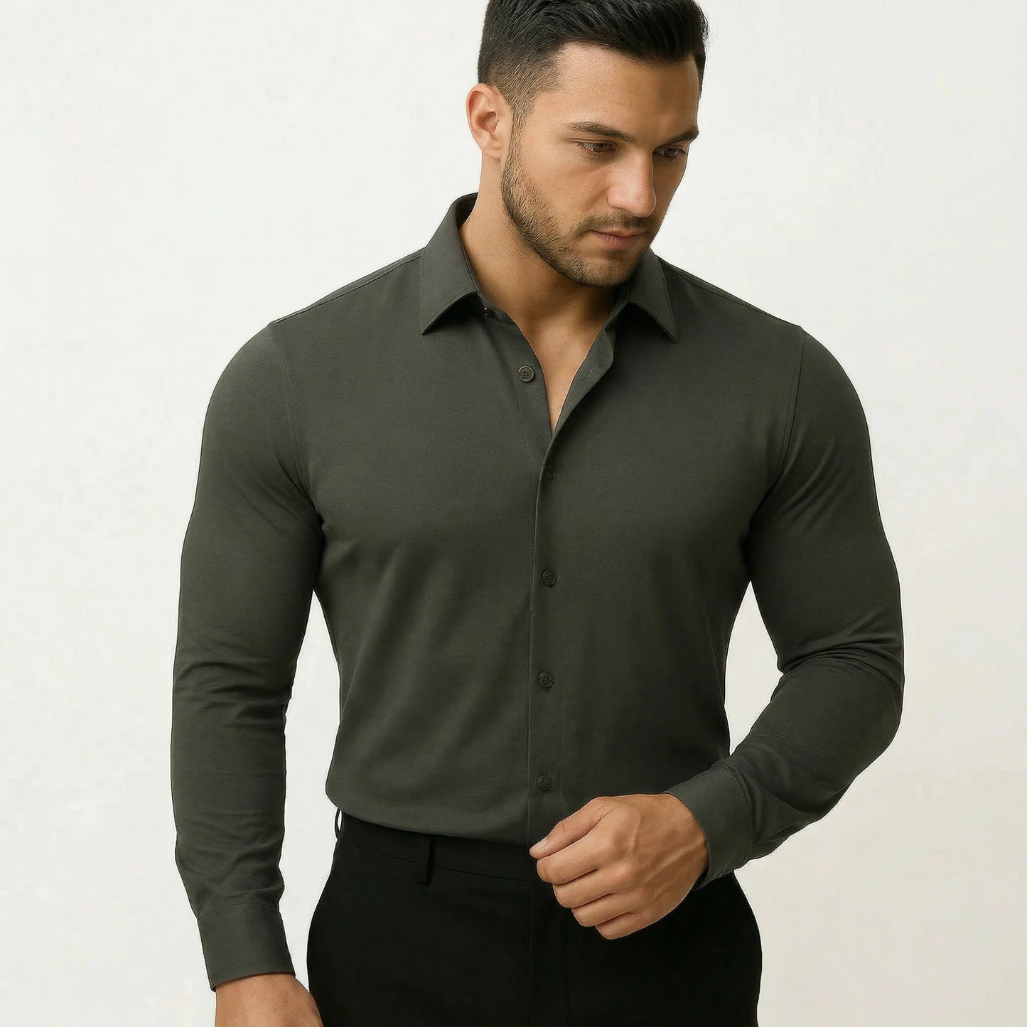 Chemise élégante sans repassage