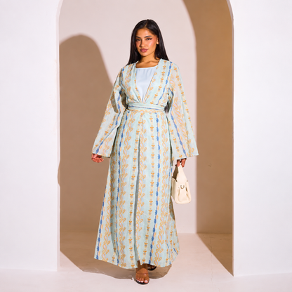 Elegantes Set aus Abaya und Kimono