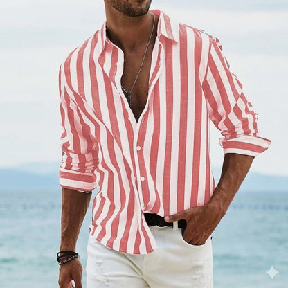 Chemise Rayée Homme Légère