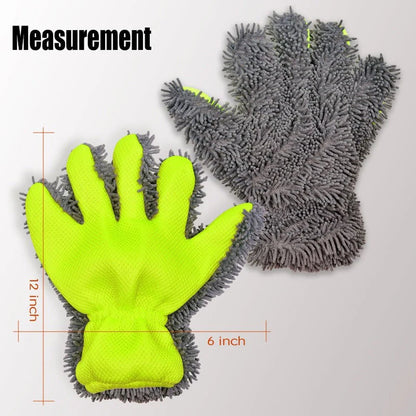 Gants de nettoyage en microfibre
