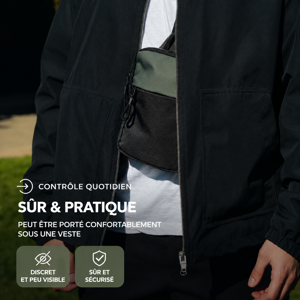 Sac bandoulière compact sécurisé 2.0