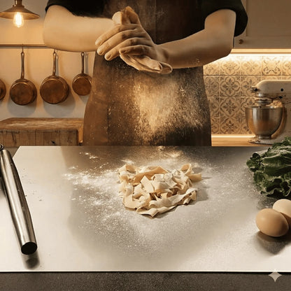 Rutschfeste Schneideunterlage aus Edelstahl für Küche und Backen