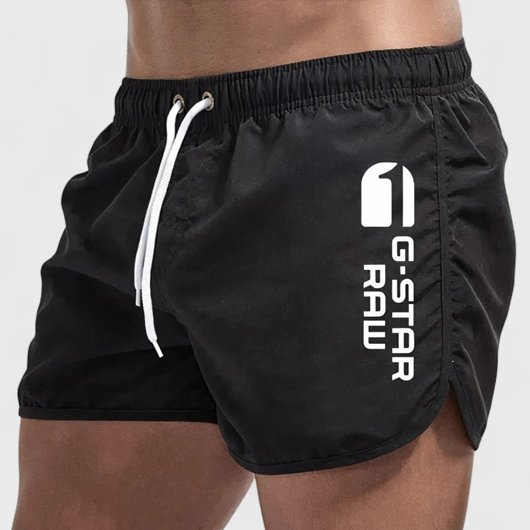 Leichte, schnell trocknende kurze Badeshorts für Herren