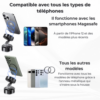 AirLock™ – Support téléphone à ventouse d’une stabilité inégalée