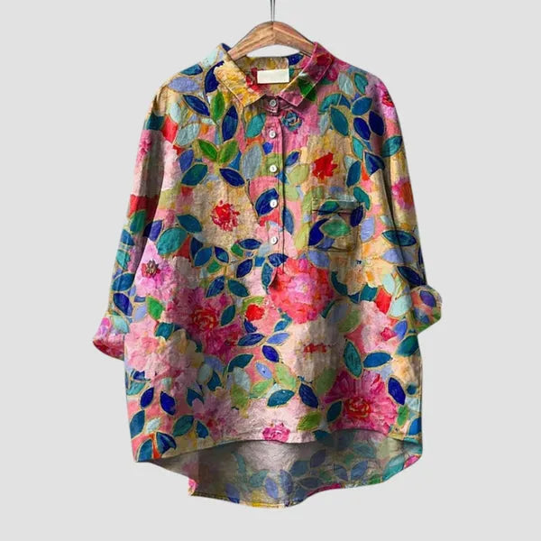 Chemise fluide à motif floral