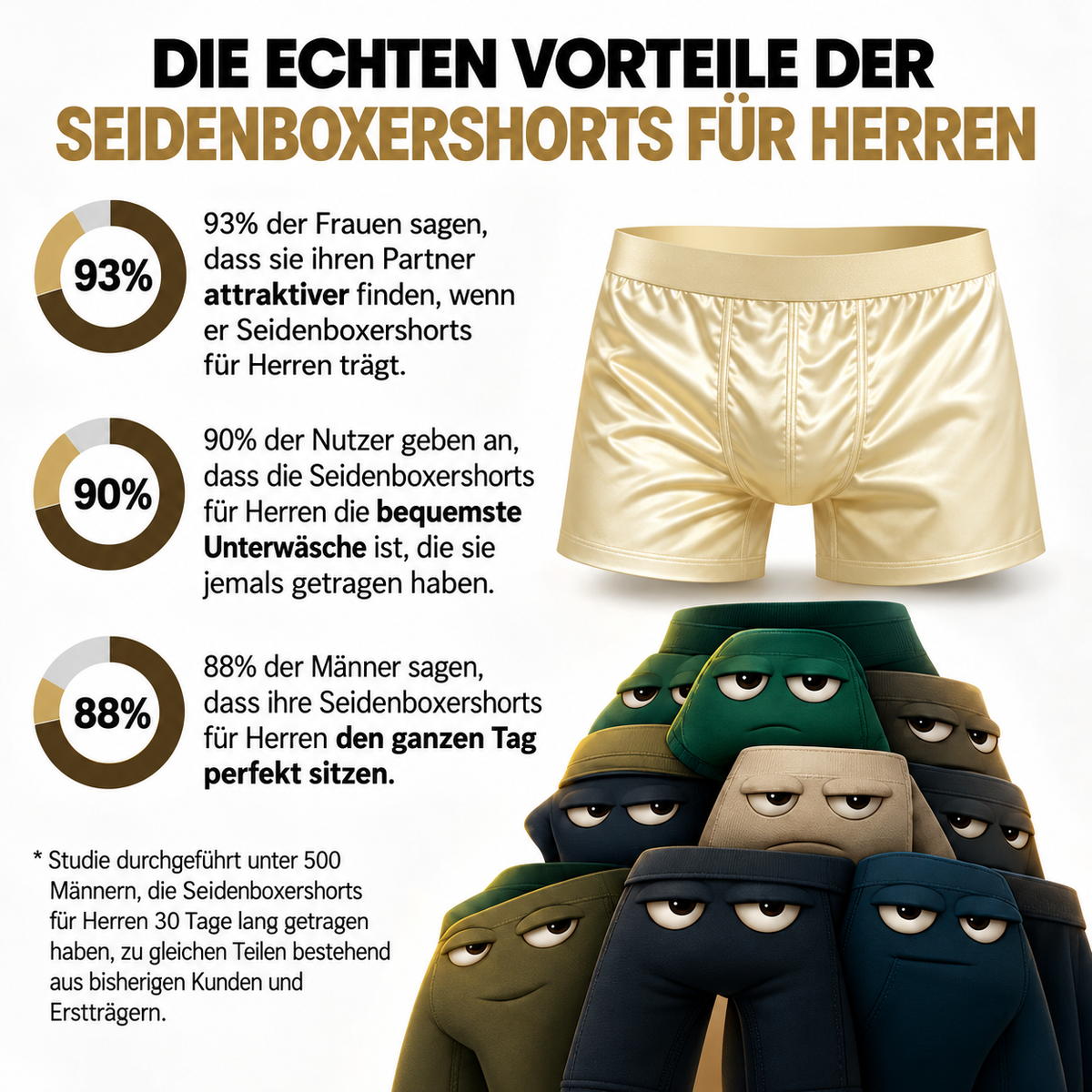 Boxer Homme en Soie