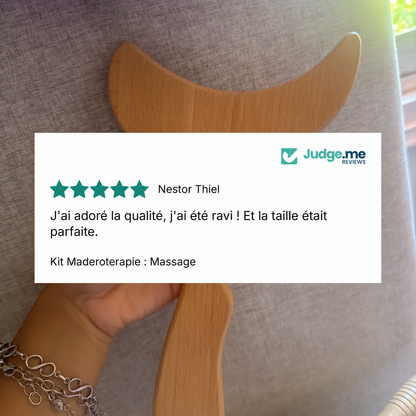 3-teiliges Massage-Set aus Holz