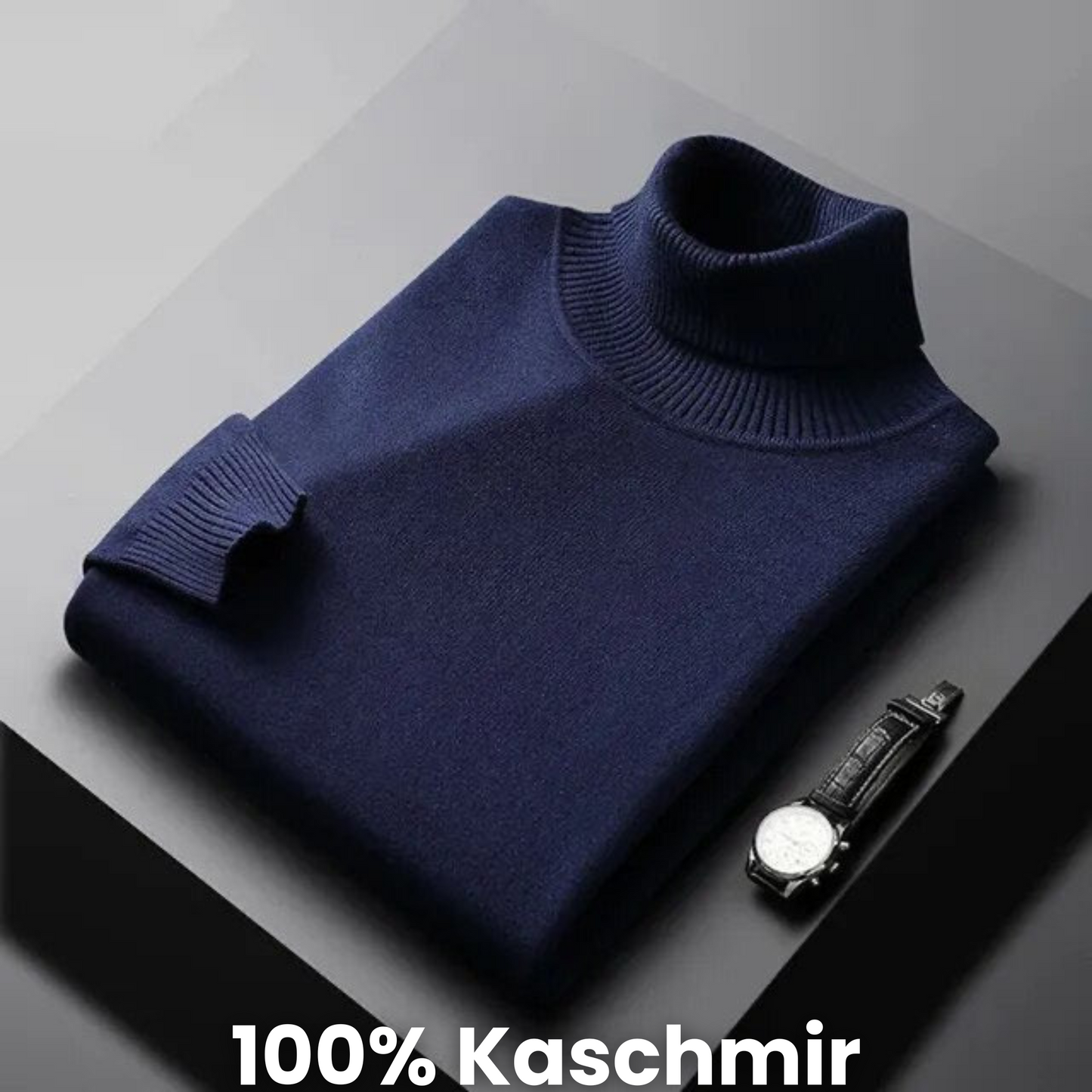 LINDERHOFF | Rollkragenpullover aus Kaschmir