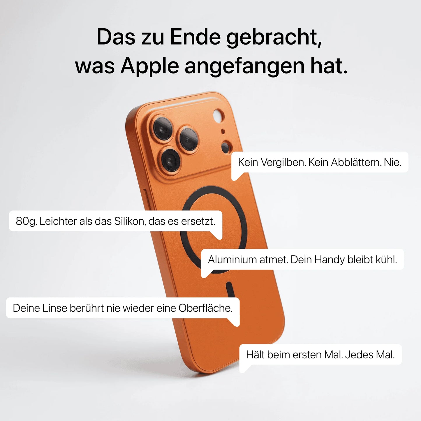 Coque métallique iPhone avec protection caméra