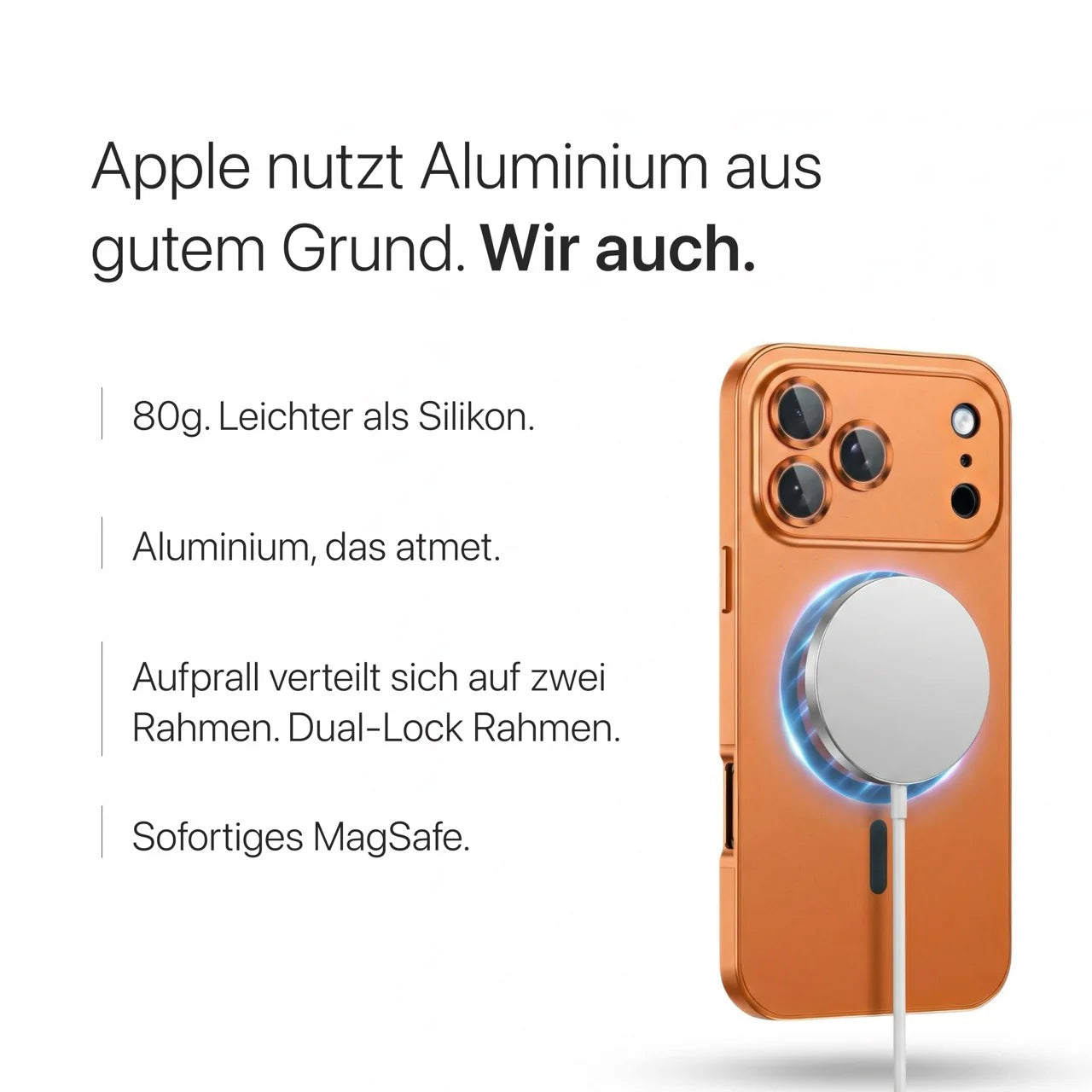 Coque métallique iPhone avec protection caméra