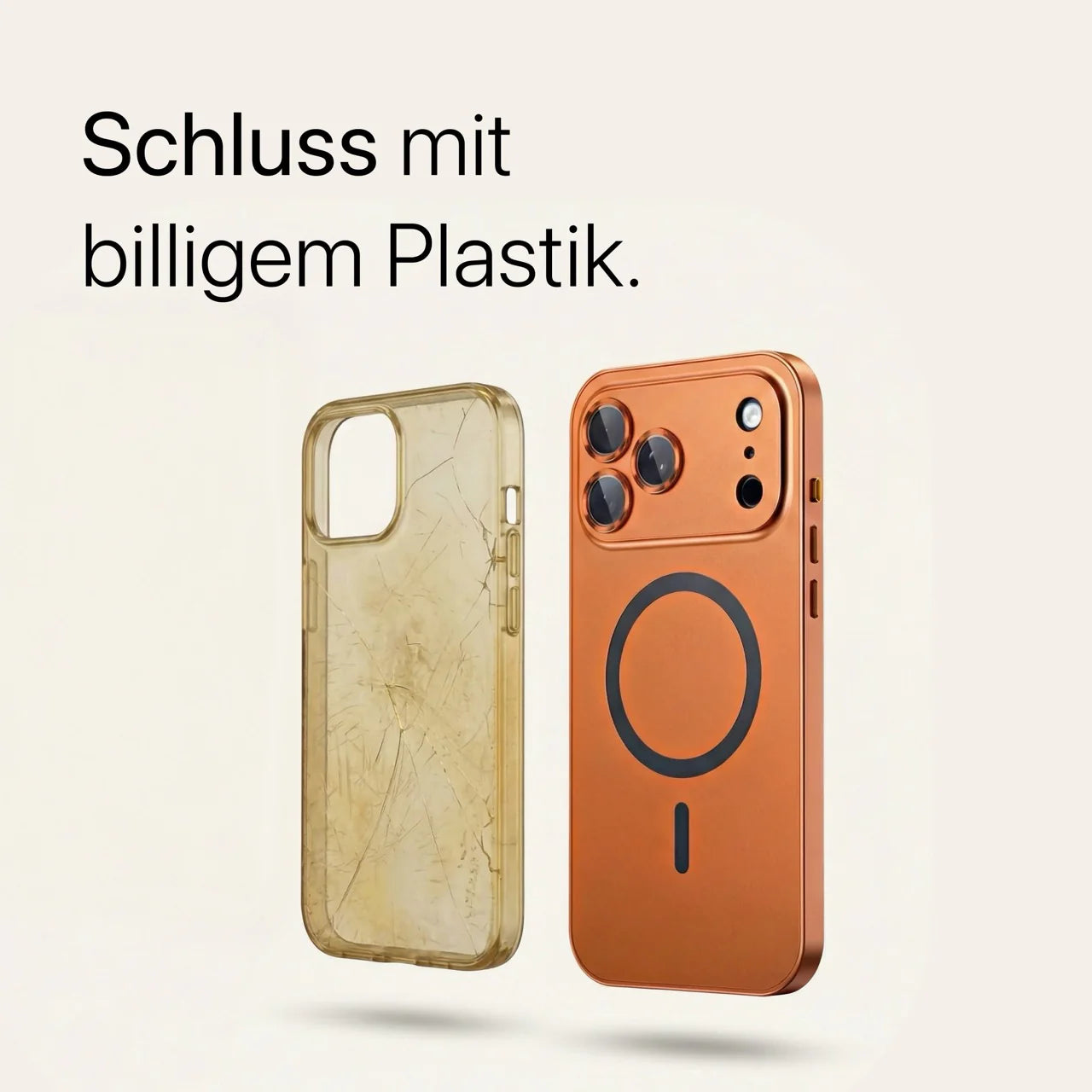 Coque métallique iPhone avec protection caméra