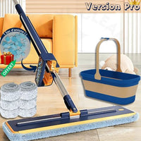 PACK COMPLET MAISON : 1 Balais + 1 Seau + 2 Chiffons + 1 Sac d'anions
