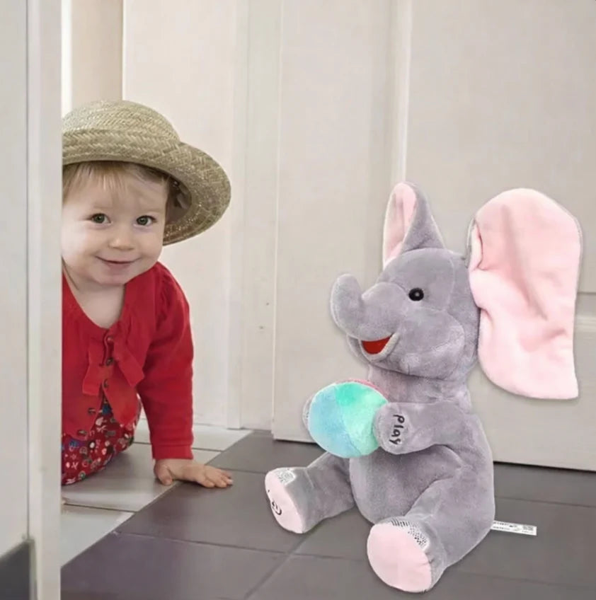 Peluche musicale éléphant pour bébé