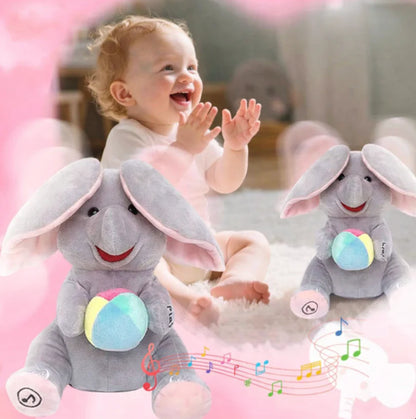 Peluche musicale éléphant pour bébé