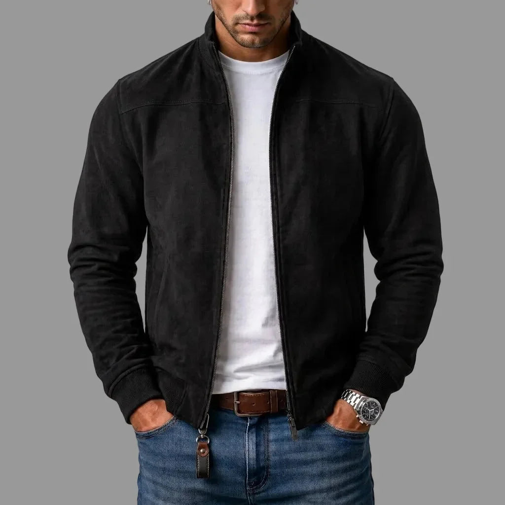 Herren-Bomberjacke aus Wildleder