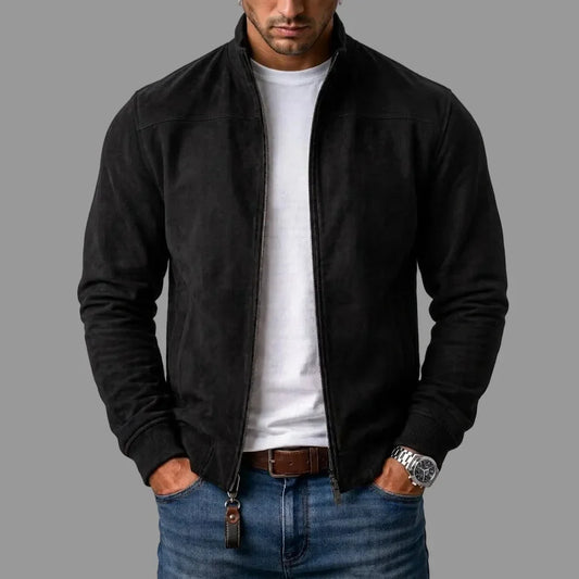 Veste Bomber Homme en Daim