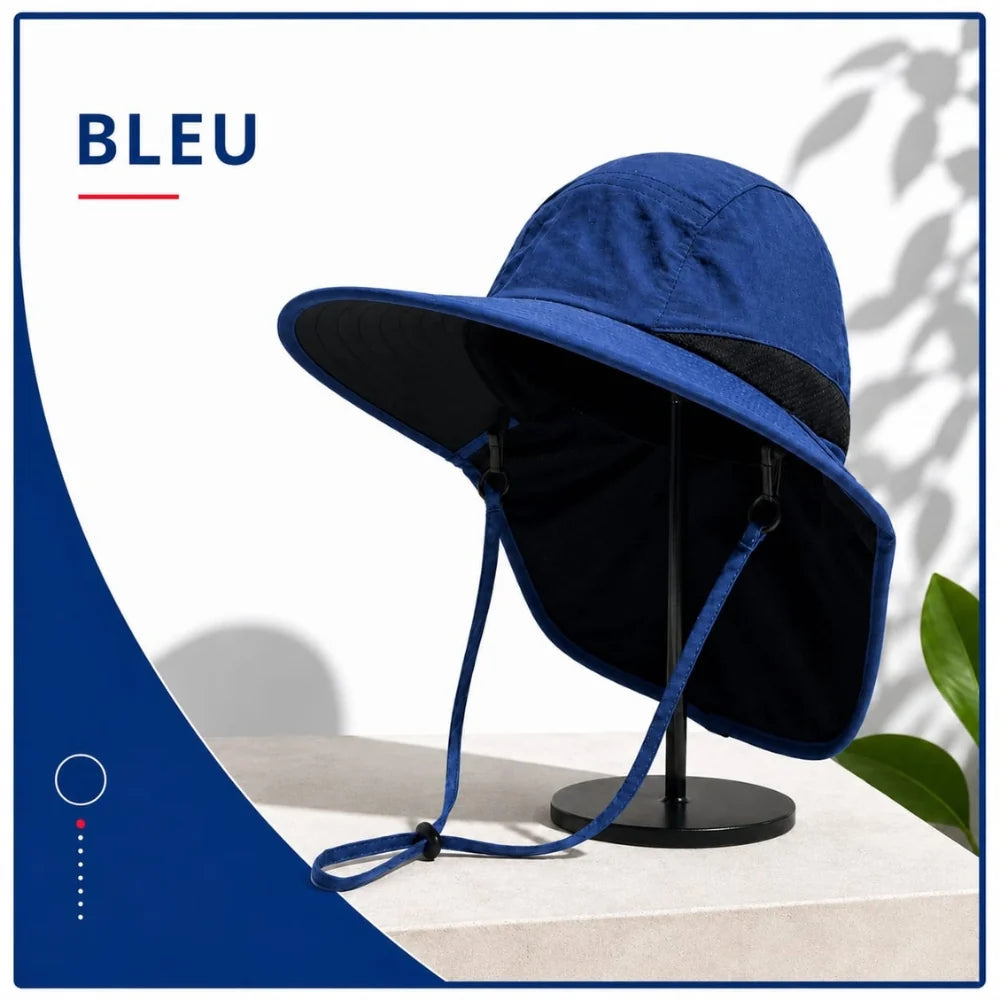 Chapeau de Soleil Large Bord Ajustable