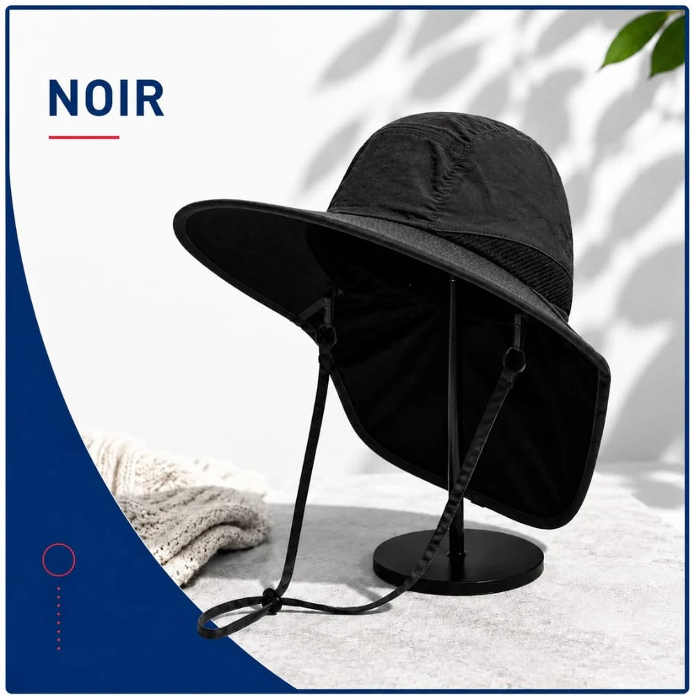 Chapeau de Soleil Large Bord Ajustable