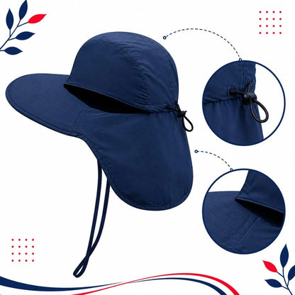 Chapeau de Soleil Large Bord Ajustable