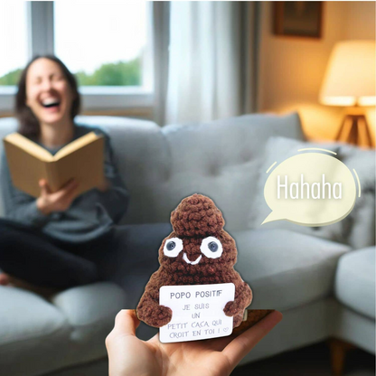 Kleiner dekorativer Begleiter mit positiver Botschaft