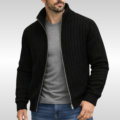 Veste Zippée en Maille Doublée pour Homme