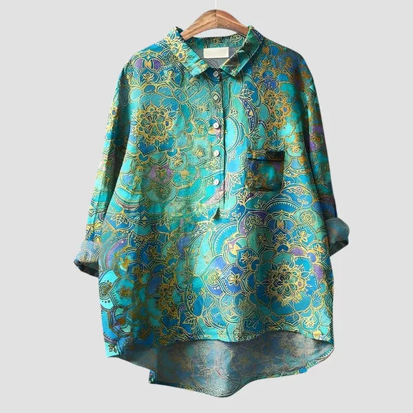 Chemise fluide à motif floral