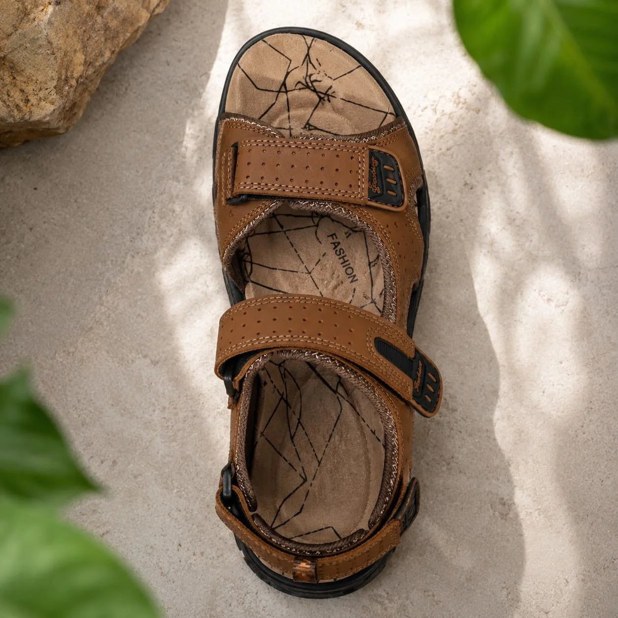 Orthopädische Ledersandalen