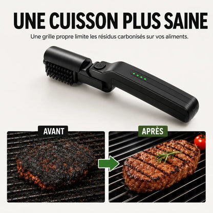 Elektrische Rotationsbürste für Grillrost und Plancha
