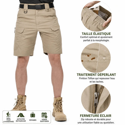 Wasserdichte, dehnbare Cargo-Shorts für Herren