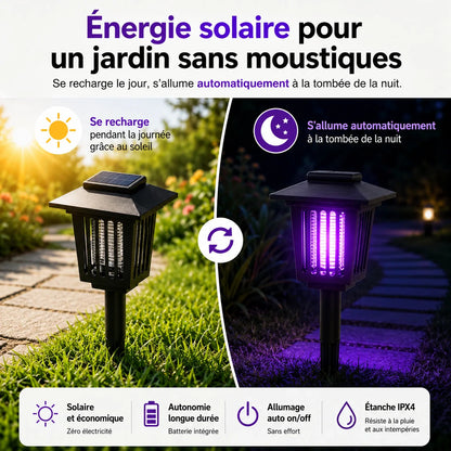 Lampe Solaire Anti-Insectes Extérieur