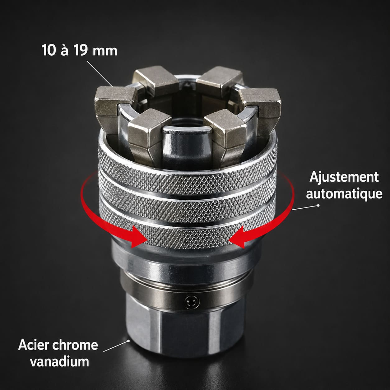 Douille Universelle Ajustable 10-19 mm