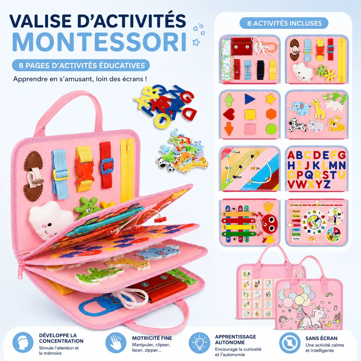 Livre d’activités Montessori