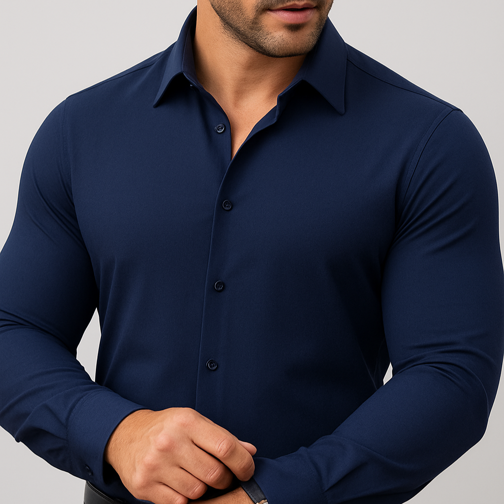 Elastisches Slim Fit Hemd für Herren