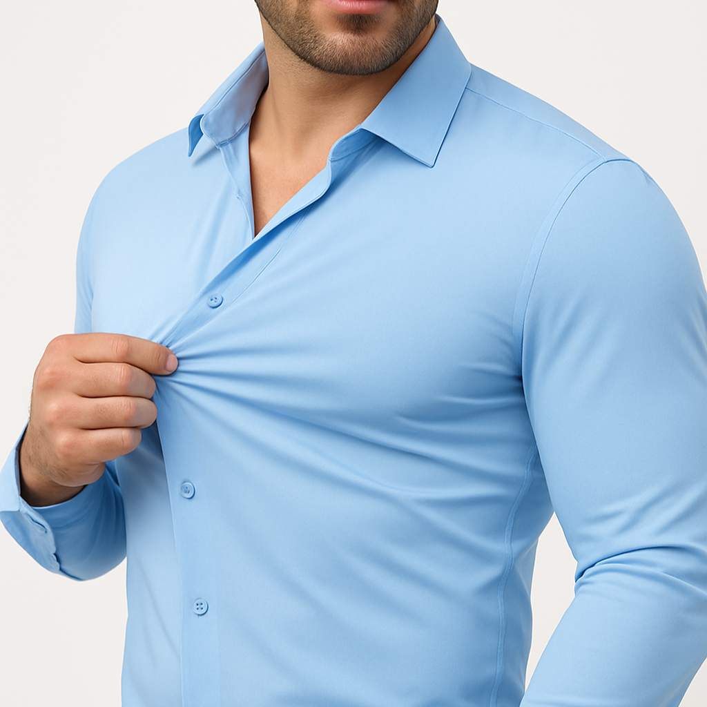 Elastisches Slim Fit Hemd für Herren