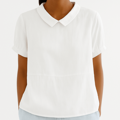 Camille™ | Blouse fluide à col chic