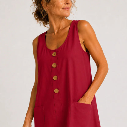 Robe coton et lin légère femme