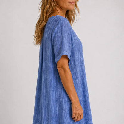 Robe longue fluide femme élégante et légère été